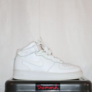 Nike Air Force 1 Mid LE GS 'Triple White'